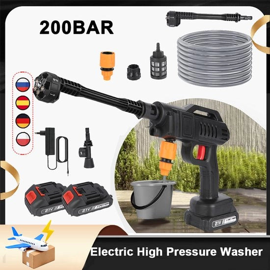 Pulitore di umidità - 200Bar - Senza fili - 3500W - 21V batteria accumulator