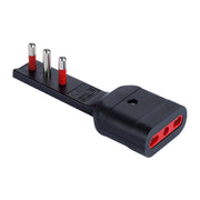 ROSI 7711N ADATTATORE 90 ULTRAPIATTO PRESA 16A 2P+T BIP NRO- 1,0 pz