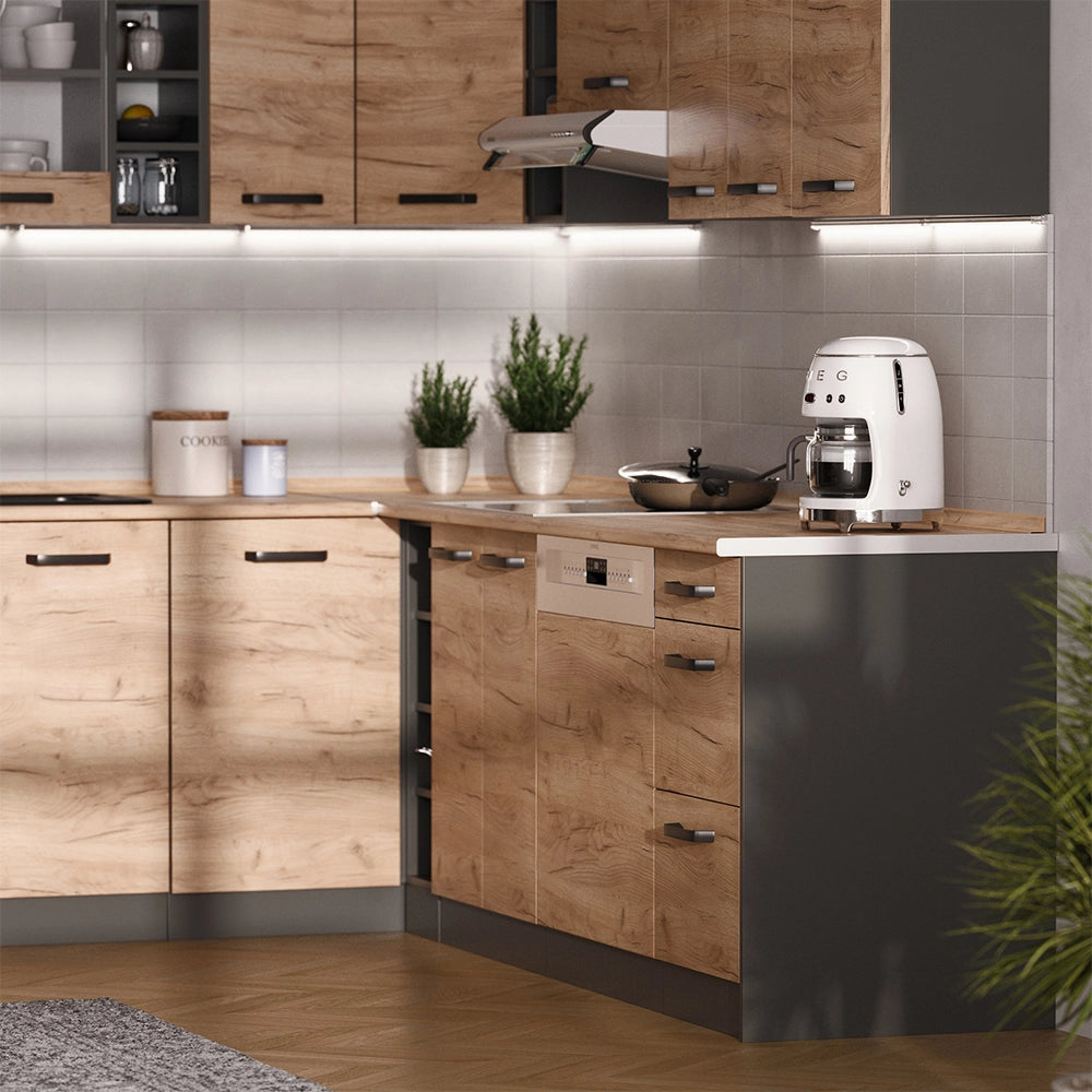 Vicco Pannello laterale per lavastoviglie Antracite Set di 2