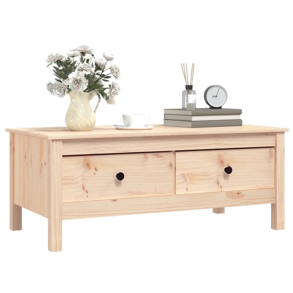 Tavolino da Salotto 100x50x40 cm Legno Massello di Pino 814604