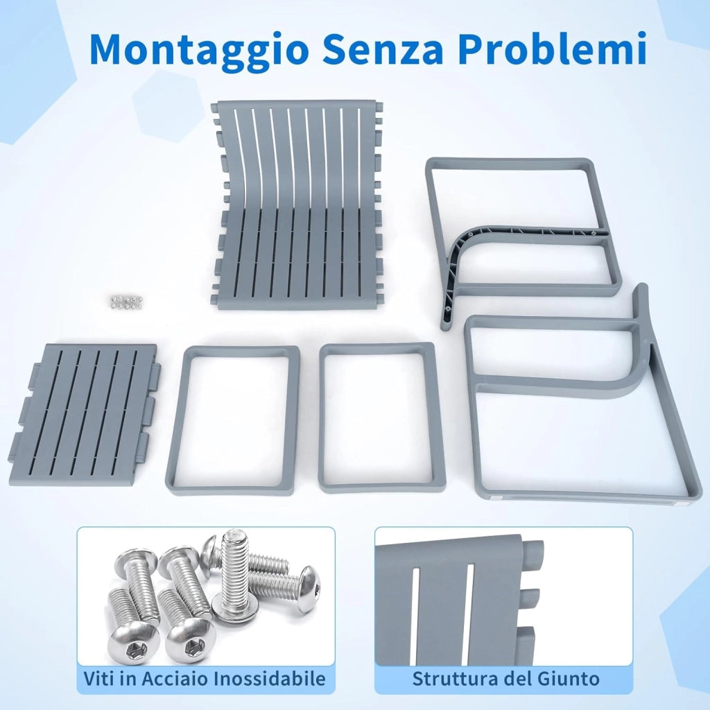 Set di Mobili da Giardino a 2 Pezzi, Poltrona e Tavolino da Giardino, Set da Bistro a Doghe per Patio, Sedia in PP e Tavolino da Caffè Quadrato, Portata 160 kg + 60 kg