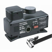 Trade Shop - Compressore Compatto Ad Aria Con Manometro Pneumatici 12v 250psi 25l/min Co-ar06 -