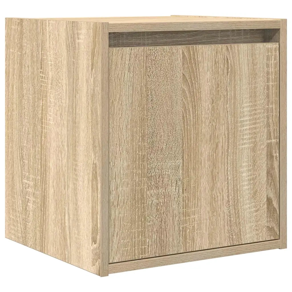 Comodini a Muro 2 pz Rovere Sonoma 38x34x40 cm 861234