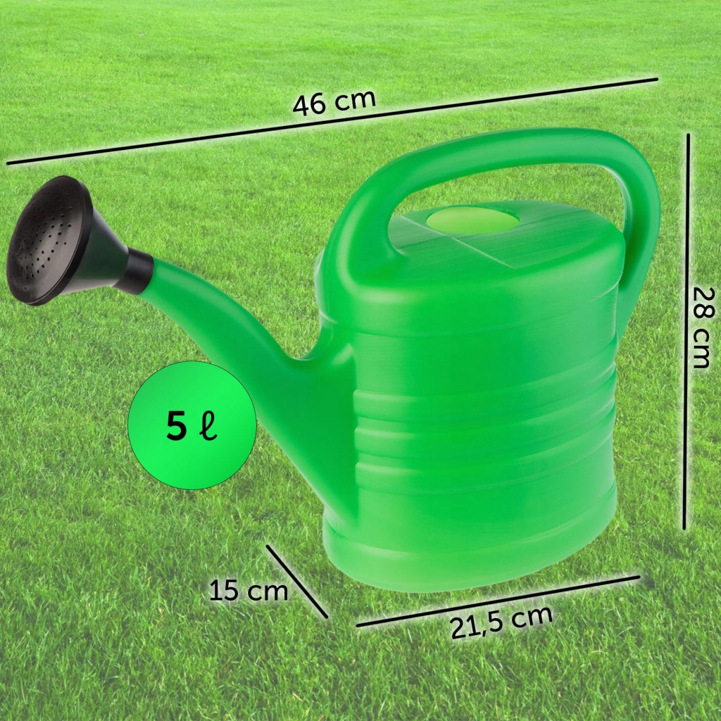Annaffiatoio da giardino KADAX per uso domestico, ideale per innaffiare fiori. Set di annaffiatoi grandi da 5 + 10 litri.