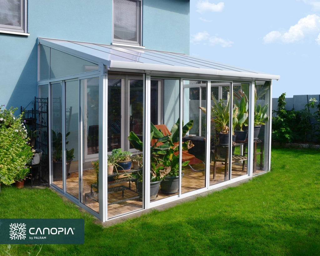Pergola Chiusa in Alluminio San Remo 3X4.4 m Bianco