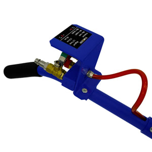 Cric pneumatico a tre cuscini con carrello Maniglia lunga  - Capacità di sollevamento 3,5 tonnellate e altezza 40cm per auto