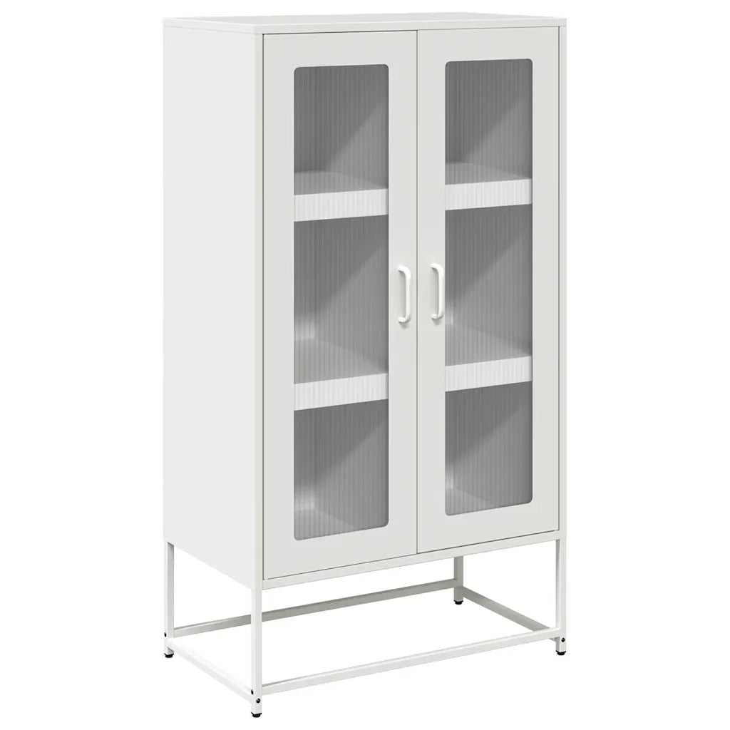 Credenza | Madia | Buffet da pranzo | Armadio da pranzo Bianca 68x39x123 cm in Acciaio