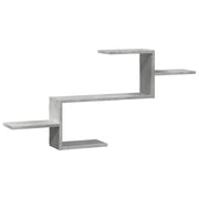 Scaffale a Muro | Mensola a parete Grigio Cemento 104x15x49 cm in Truciolato