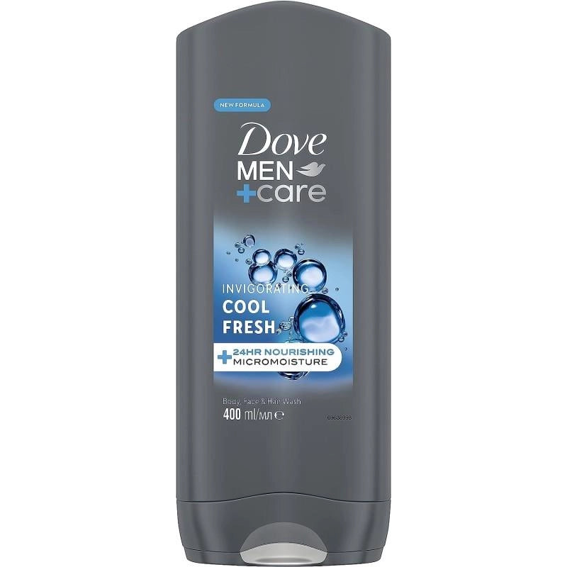 DOVE MEN+ CARE  COOL FRESH BODY, VISO E CAPELLI 400 ML