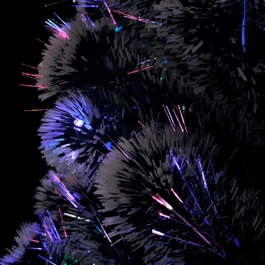 Albero di Natale Preilluminato con Supporto e LED 150 cm Fibra Ottica 242426
