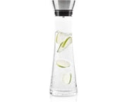 Caraffa da acqua - 1 Litro - Con Filtro in Acciaio Inossidabile - Caraffa in Vetro - Bicchiere per Bere - Dimensioni 10 x 10 x 35 Cm.