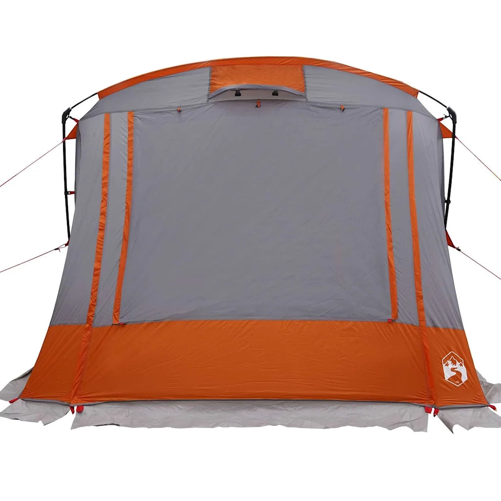vidaXL Tenda Grigio e Arancione e Nero 285 x 255 x 245 cm Poliestere