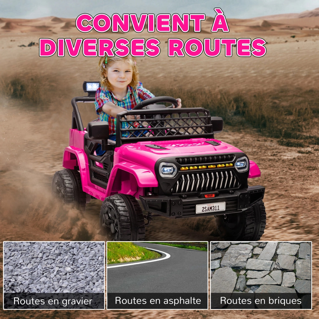 Auto elettrica per bambini telecomando 2.4Ghz 4x4 ¨C zephmum ¨C nero