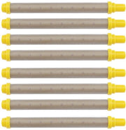 Filtro a 100 Maglia - 8 Pezzi - Acciaio Inossidabile - Plastica - Adatto per Macchine a Spremi Senza Aria - Lunghezza 102 mm - Filtro a Lancia Spremi con Maglia