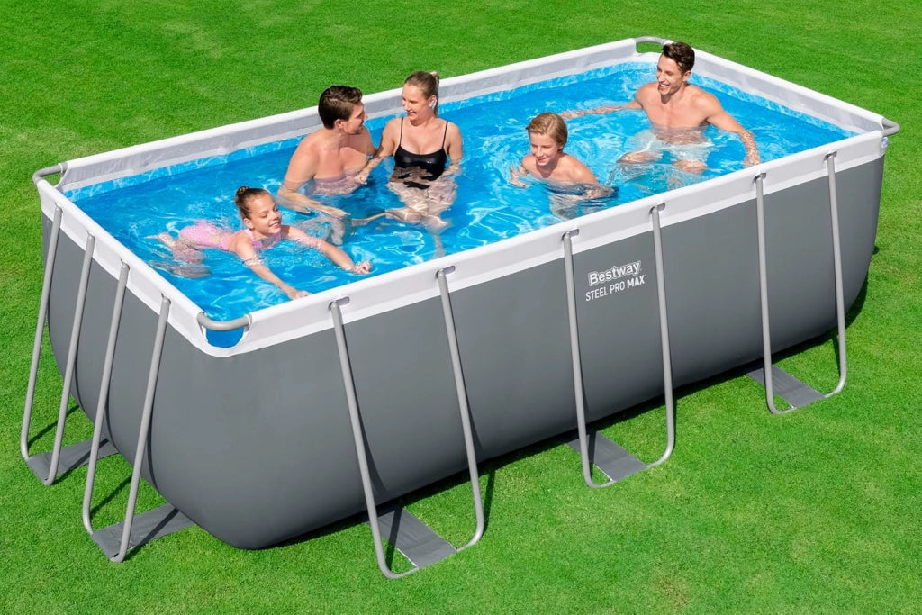 Set piscina fuori terra Steel Pro Max da 412x201x122 cm