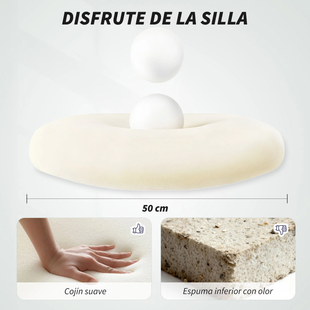 Sedia da Ufficio Ergonomica Girevole in Rete con Schienale, Braccioli e Supporto Lombare ¨C Zephmum ¨C Nero