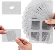 Kit di riparazione di rete per finestre e porte Allecto plus - Autoadesivo - Patchwork per infissi - Nastro di riparazione per finestre - 30 pezzi - Nastro per sigillare buchi