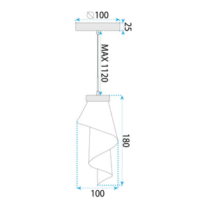 Lampada Da Soffitto Rispecchiata Rose APP1765-1CP