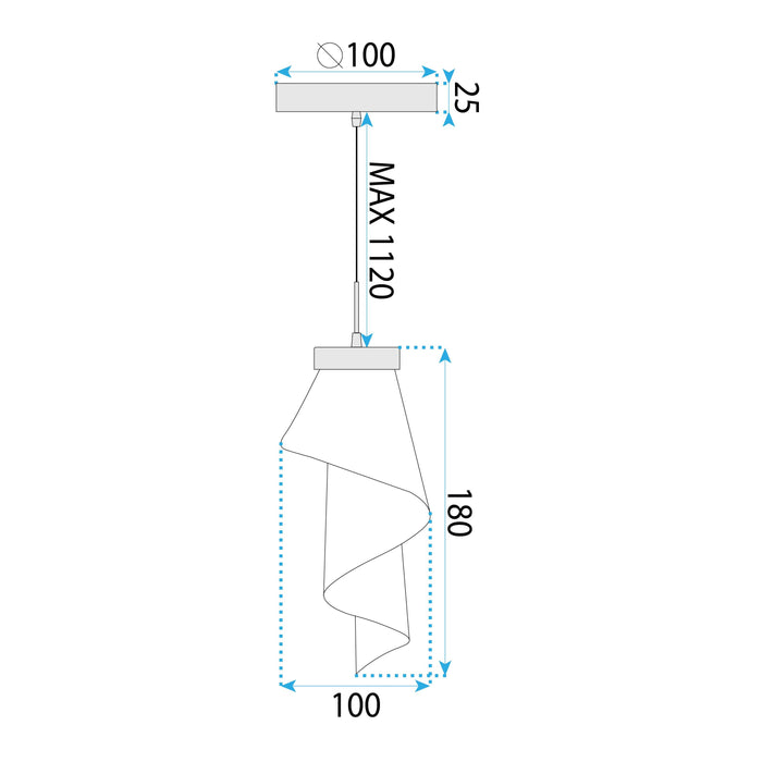 Lampada Da Soffitto Rispecchiata Rose APP1765-1CP