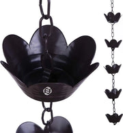 Regenketting per Esterno - Effetto Cascata - Catena in Acciaio Inossidabile - Raccoglitore di Acqua - Decorazione per Finestre Esterne