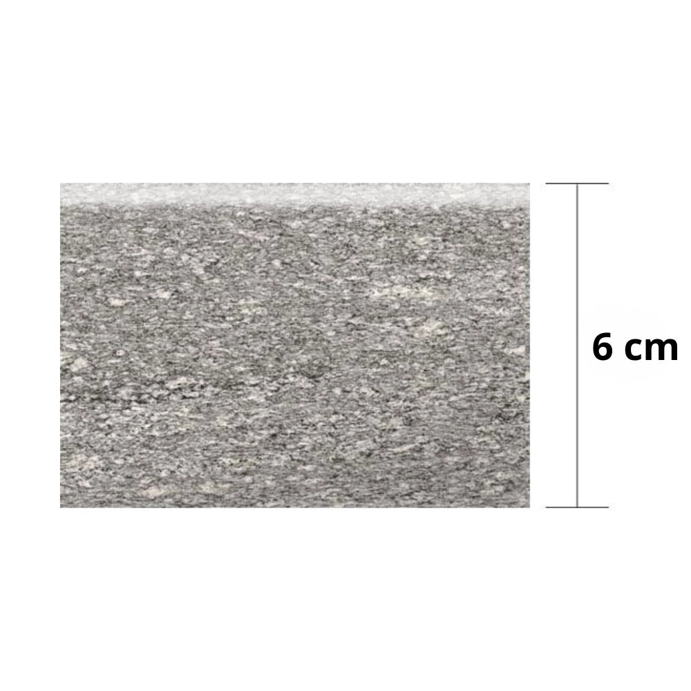 Battiscopa gres porcellanato 120x6 cm london grey s.agostino rettificato effetto pietra r11 opaco