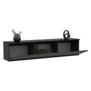 Surrigone, Mobile Porta tv 3 Vani, 160x32x35h cm Nero Antracite