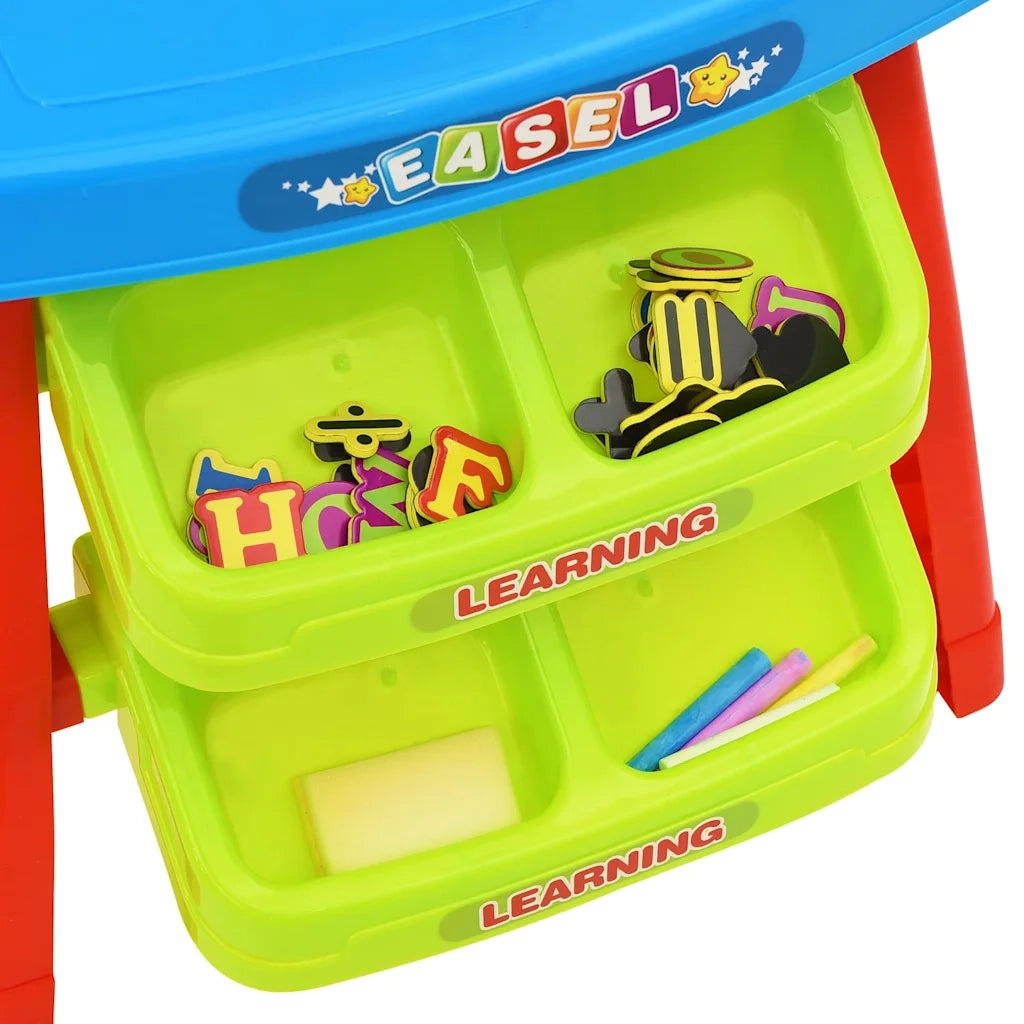 Set da Gioco 3-1 per Bambini con Cavalletto e Scrivania cod mxl 71052