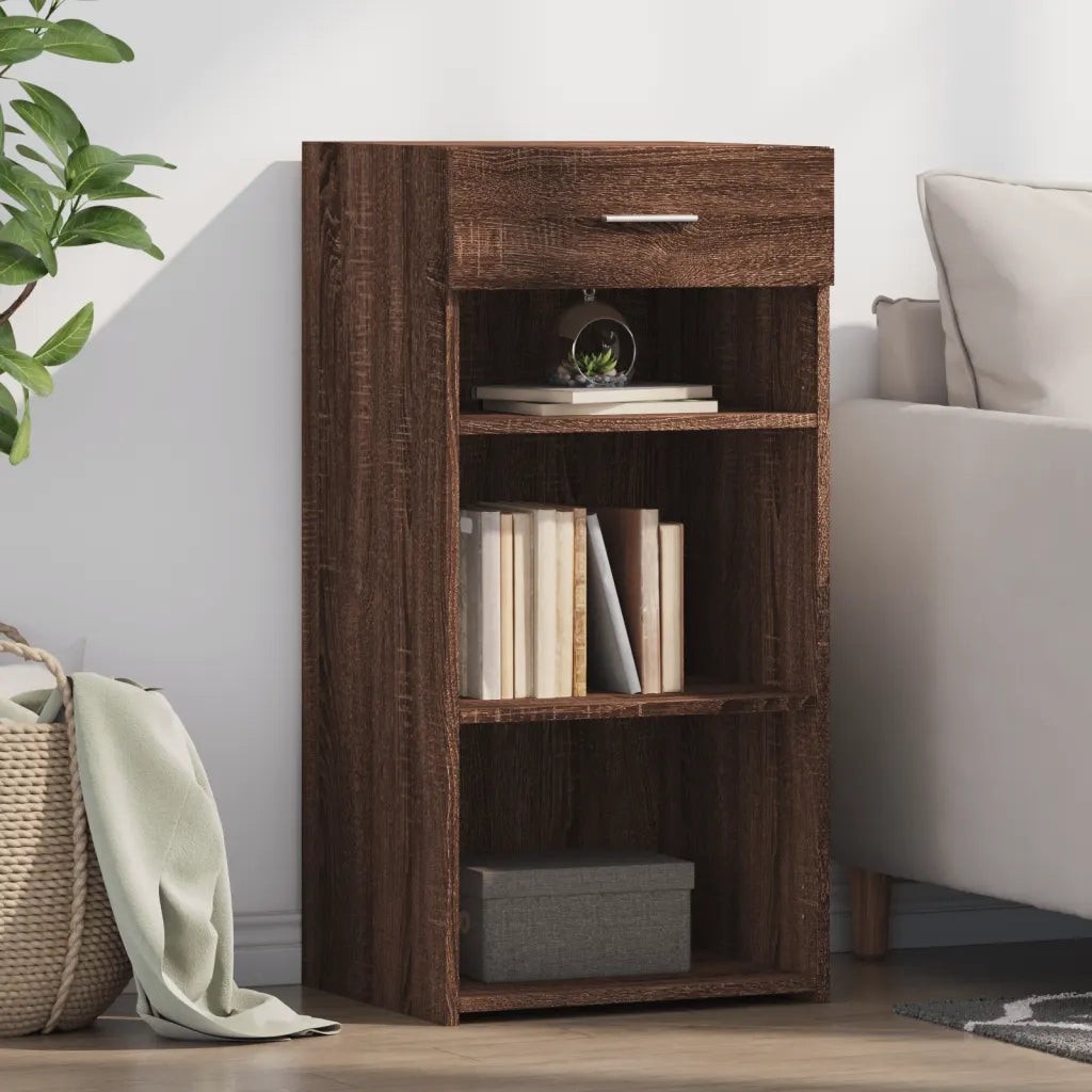 Credenza-Buffet-Armadio da cucina Rovere Marrone 45x42,5x93 cm in Legno Multistrato