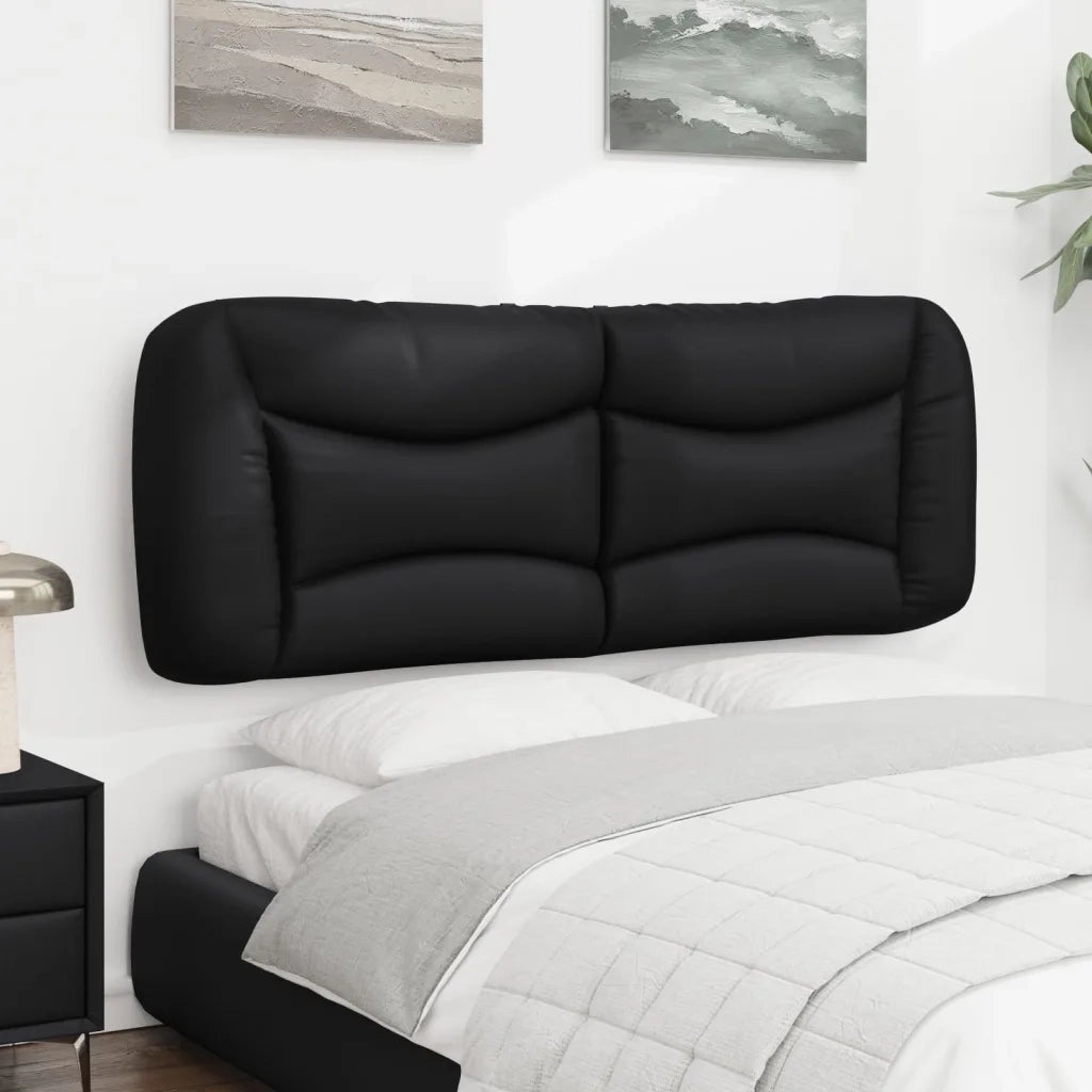 Cuscino Testiera Hvar Nero 140 cm in Similpelle 374583