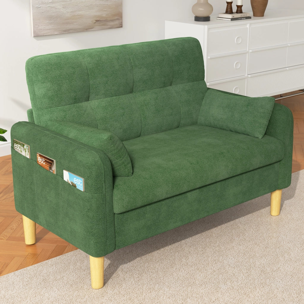 SOFA 2 POSTI 119x78x85 cm IN Ciniglia Verde