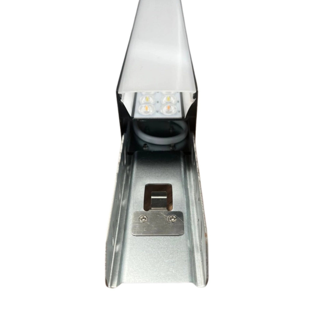 Lampada LED Lineare a Sospensione Allungabile Nero CCT 40W 4400 lm 1200x50x60 mm
