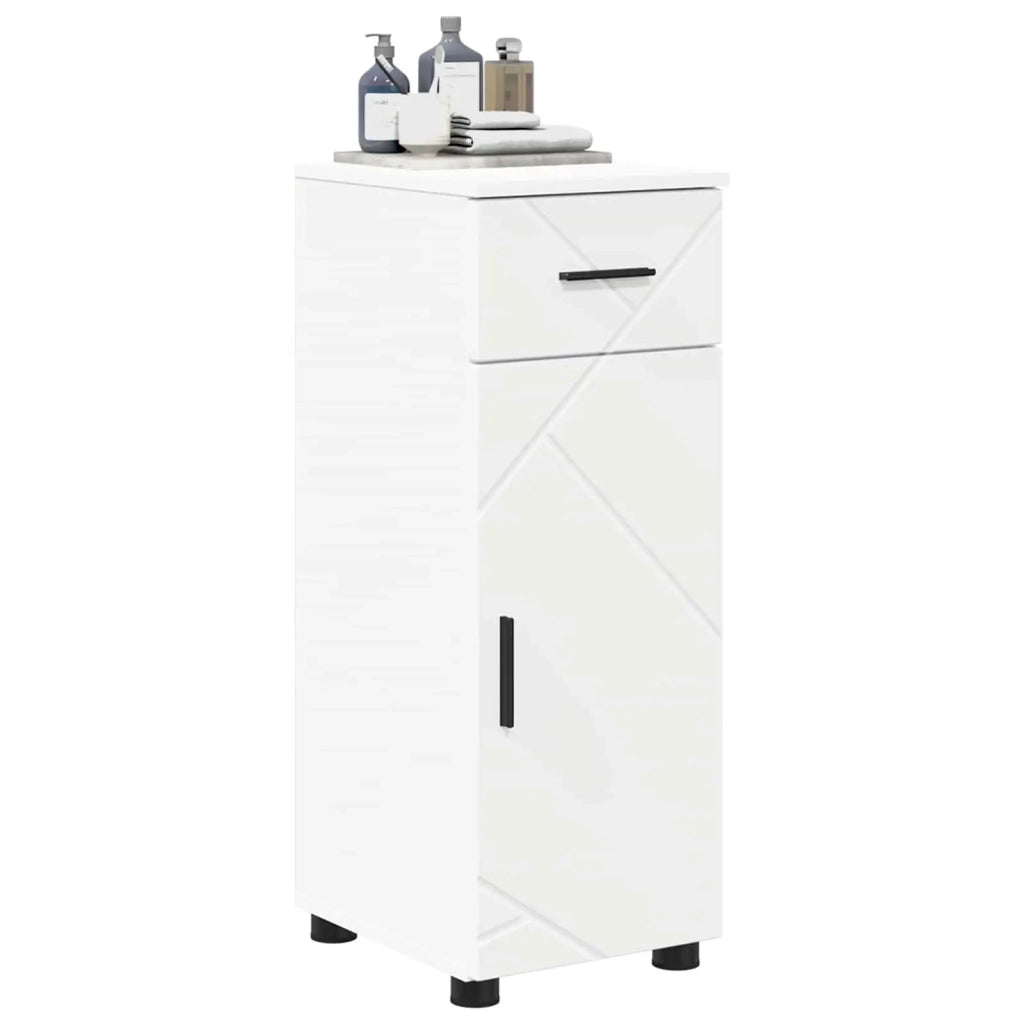 Mobile da Bagno con cassetto con porta Bianco 30 x 35 x 80 cm 883324