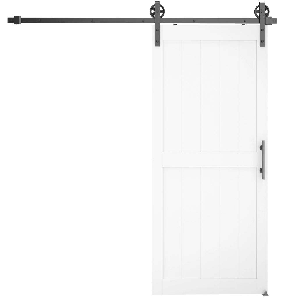 Porta Scorrevole Porta da Interno Stile Industriale, 81.3x213.4cm, Legno