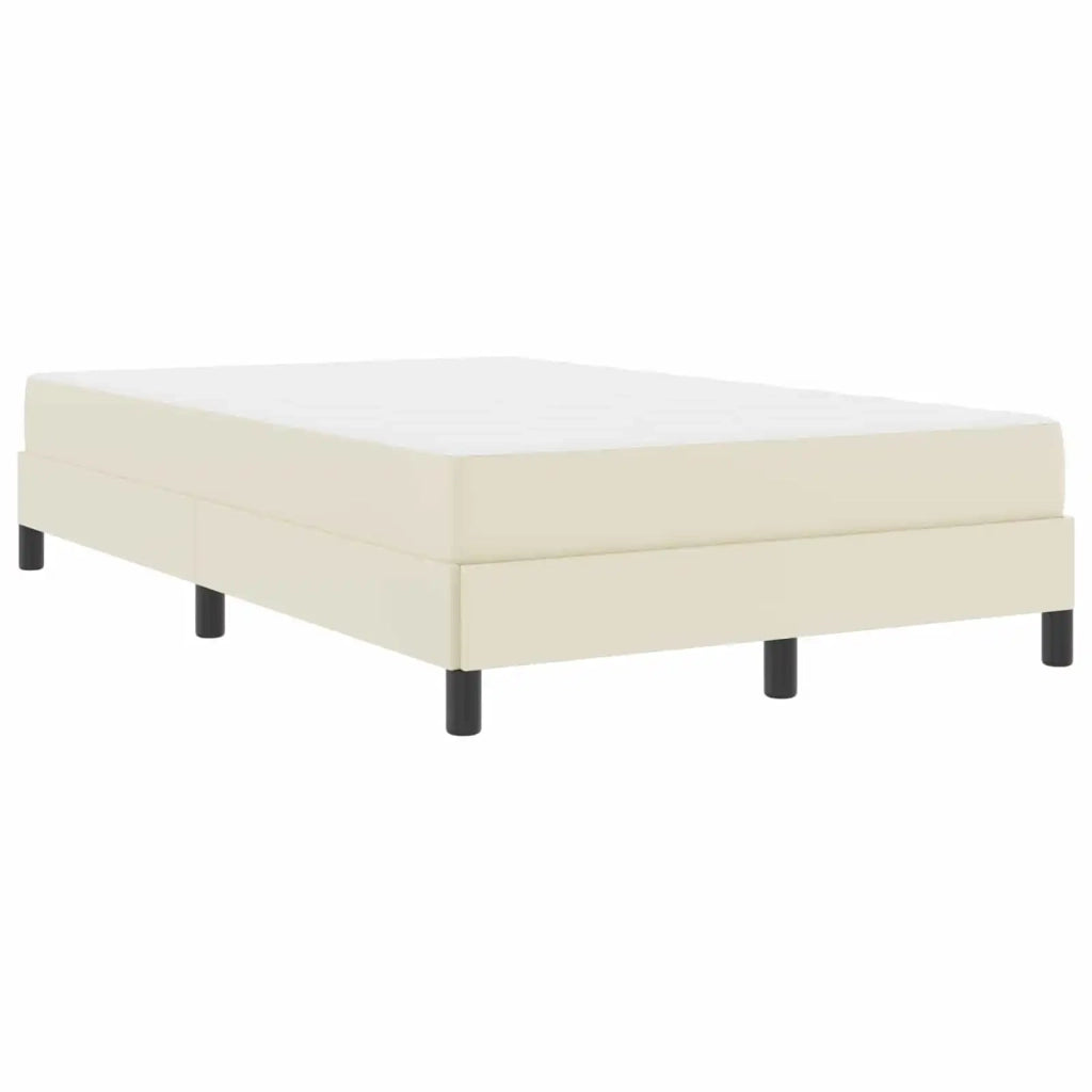 Struttura del letto con materasso Crema 120 x 200 cm Tessuto 3398625