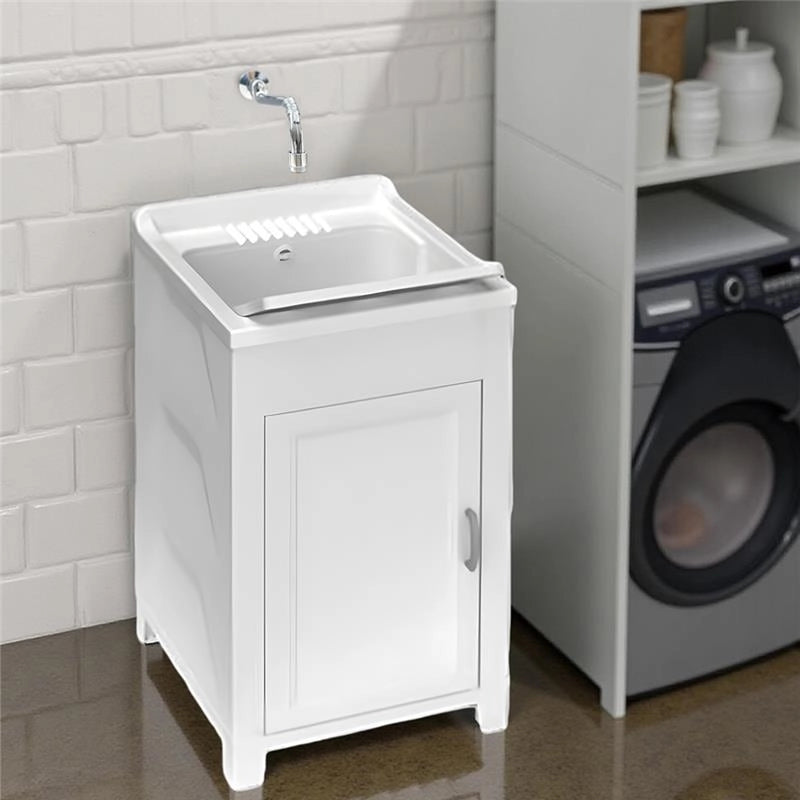 MOBILE LAVATOIO IN RESINA RESISTENTE AI DETERGENTI E AGLI ACIDI DI USO COMUNE PER ESTERNO E INTERNO 45X50X85 CM