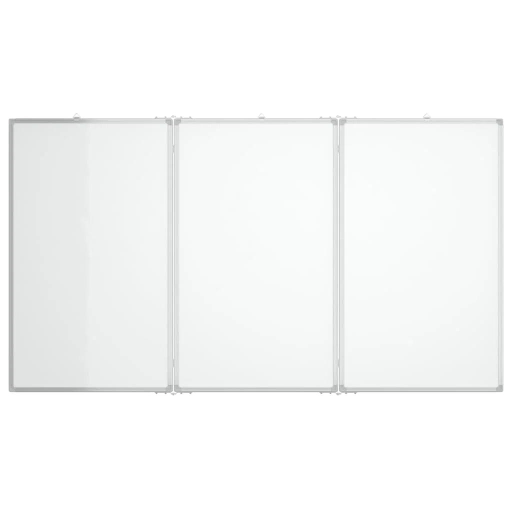 Lavagna magnetica pannello di scrittura per scuola casa ufficio pieghevole 180 x 80 x 1,7 cm alluminio 02_0045527
