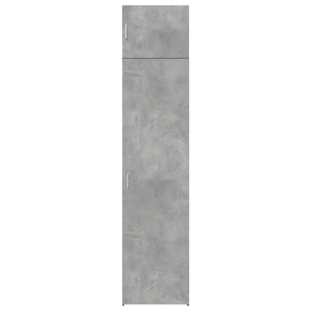 Mobile Sottile Grigio Cemento 50x42,5x225 cm in Truciolato 3281304
