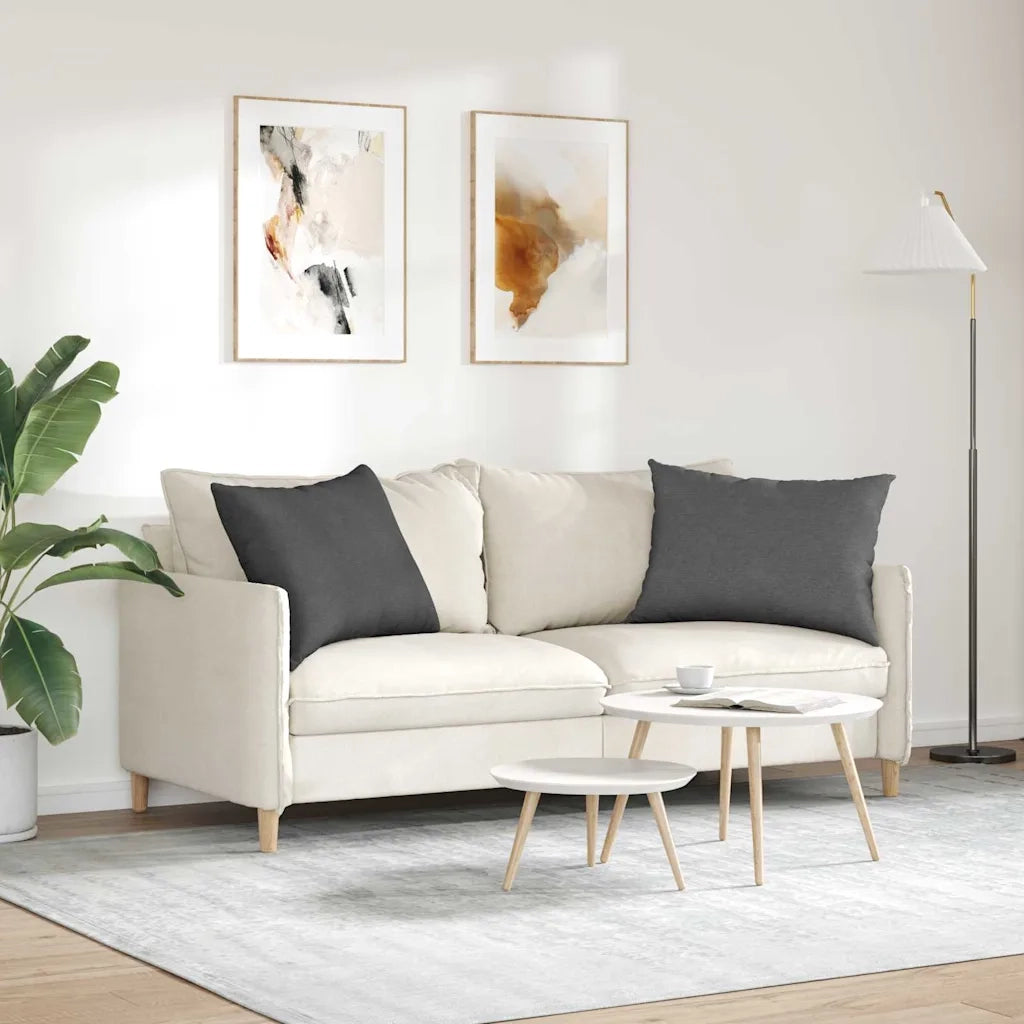 Cuscini da Divano 2 pz | Cuscini per sedie Grigio scuro 70 x 50 cm