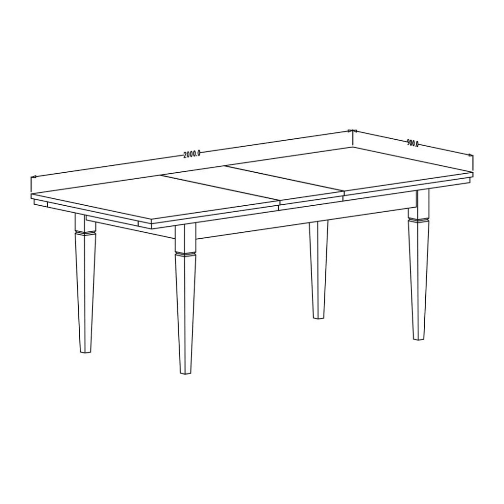 Set di 4 mobili per sala da pranzo color verde e rovere. Collezione ASSIA