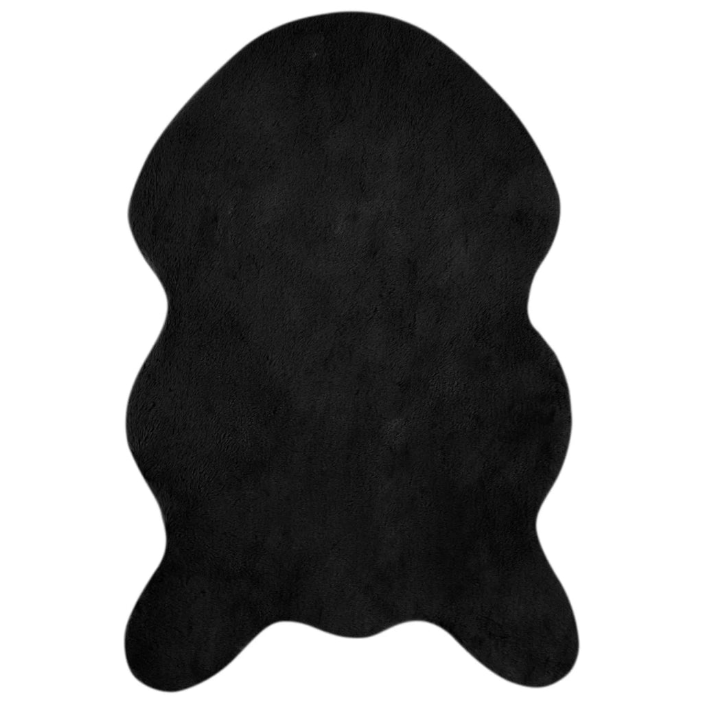 Tappeto antiscivolo in sintetica di coniglio OLITE Nero 42021739