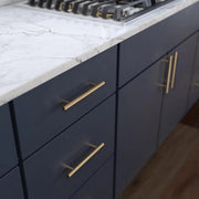 Cassettiere Bar con Porta vetrata, colore Champagne Bronzo, modello P01026Z-CZ-B.
