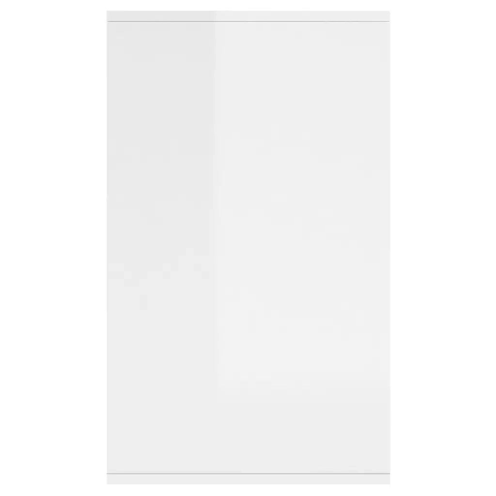 Credenza Bianco Lucido 135x41x75 cm in Truciolato 809599