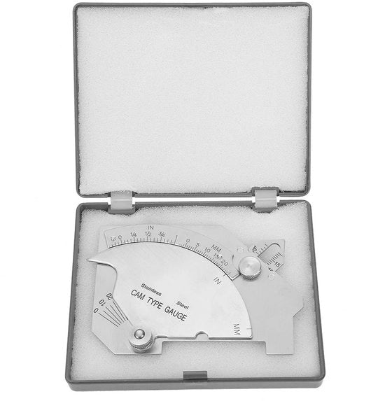 Misuratore Linea - Stantuffo MG-8 - Inox - Tastone di Acciaio Inossidabile - Livello di Acciaio Inossidabile - Scala Chiara e Leggibile - Superficie Liscia - Rullino di Livello