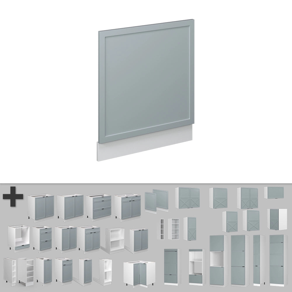Vicco Pannello frontale Blu-grigio chiaro 60 cm senza piano di lavoro