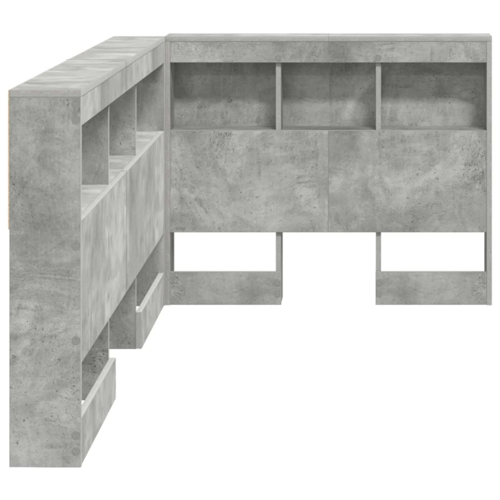 Testata contenitore Grigio cemento 100 cm Legno multistrato 3335464