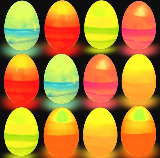 Decorazione di Pasqua con Lampioncini LED a forma di uovo - Illuminazione multifunzionale a forma di uovo per creare un'atmosfera festiva