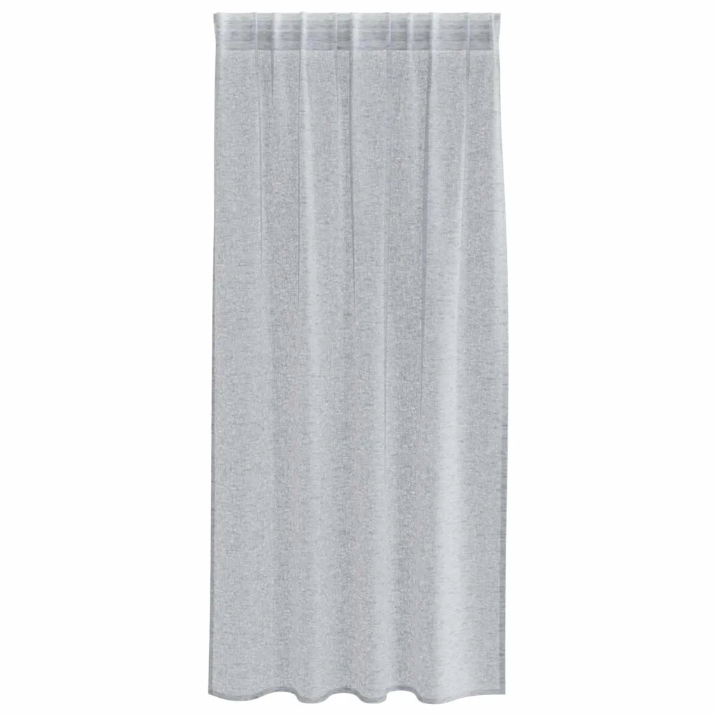 vidaXL Tende con tende 2 pcs Grigio scuro Poliestere