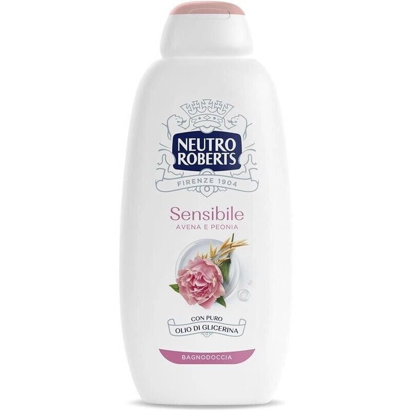 NEUTRO ROBERTS BAGNOSCHIUMA CORPO SENSIBILE CON AVENA E PEONIA PELLE DISTESA E RILASSATA  600 ML