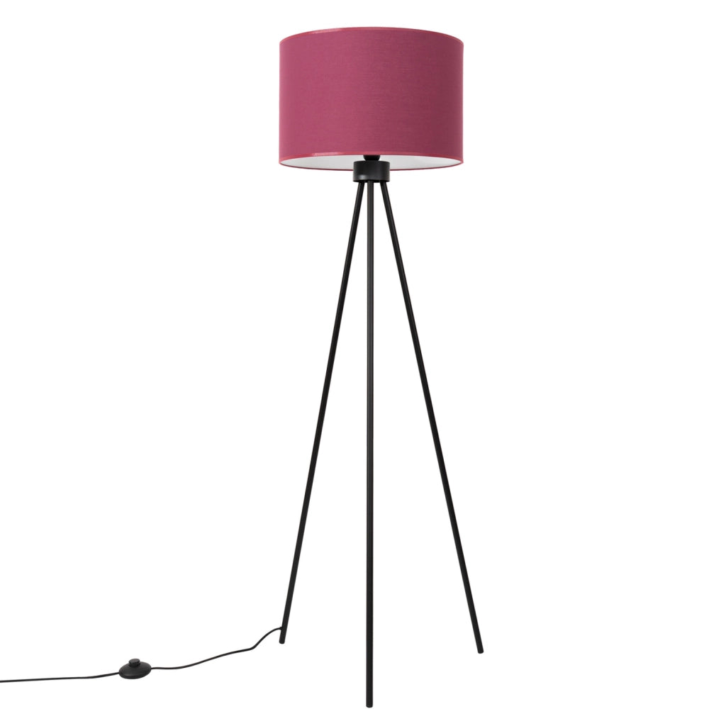 Lampada da terra PURELA treppiede bordeaux E27 15W Pure Lume
