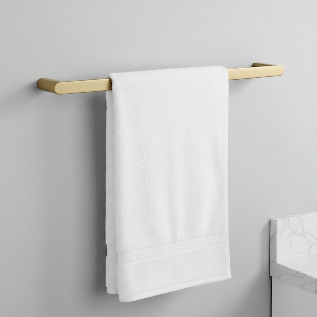 Set Accessori Da Bagno Mati Brush Gold 4 Pezzi